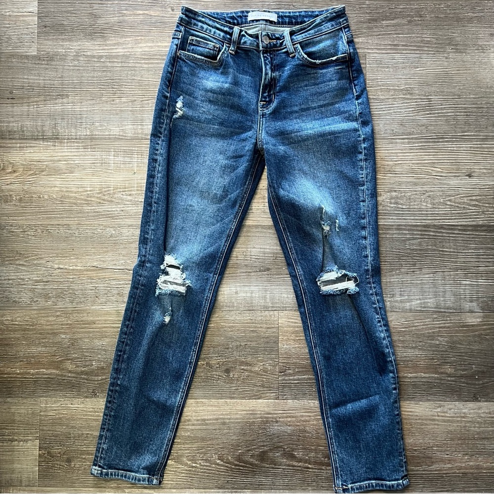 Flying Monkey Distressed Blue Jeans
